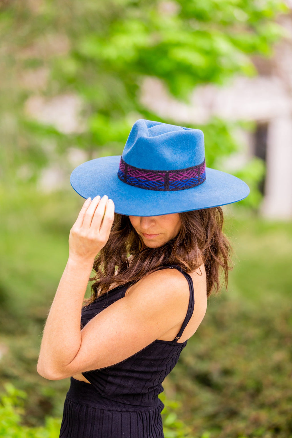 Denim Western Hat