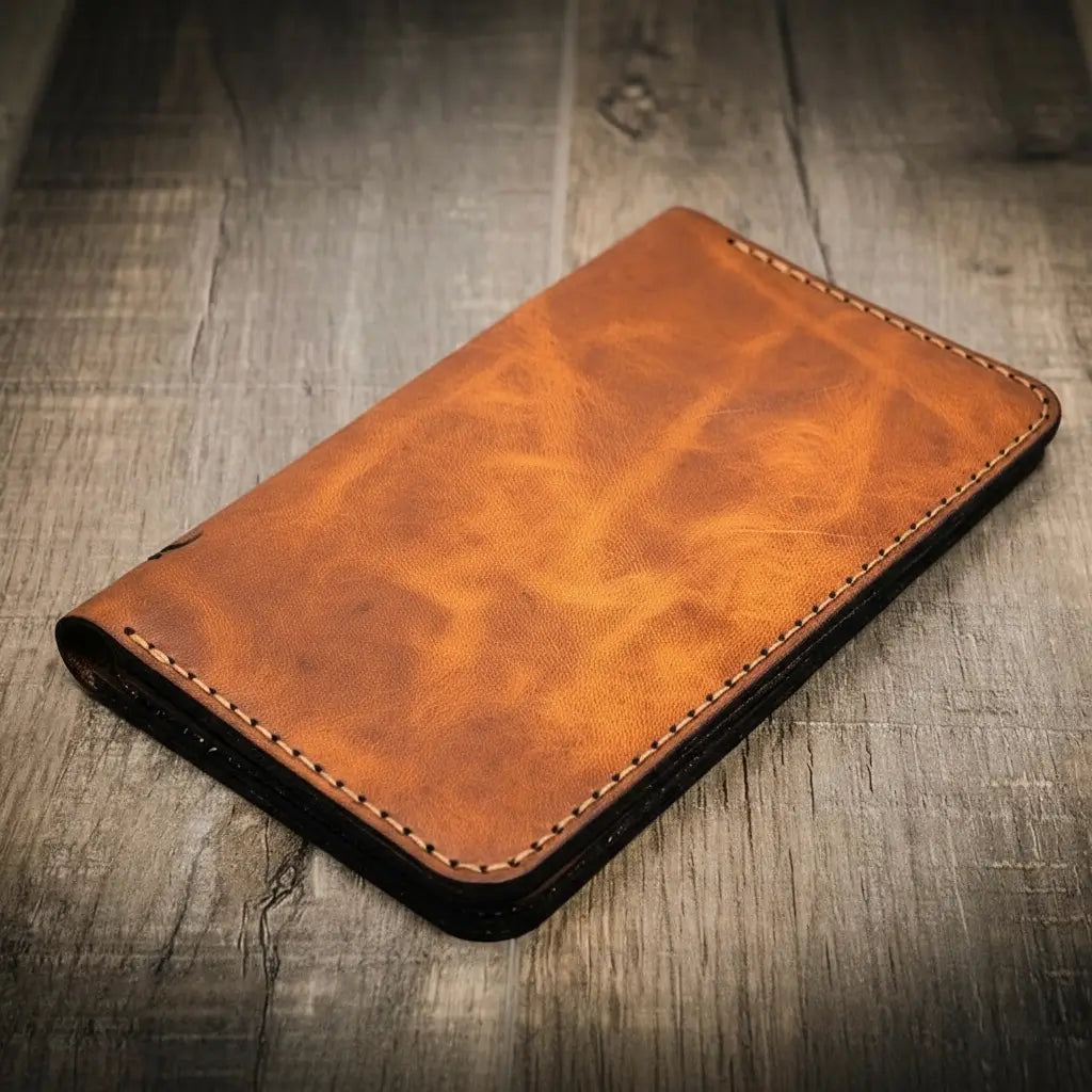 Handmade Full-Grain Leather Badge Long Wallet for Law Enforcement — Badge Long Wallet
