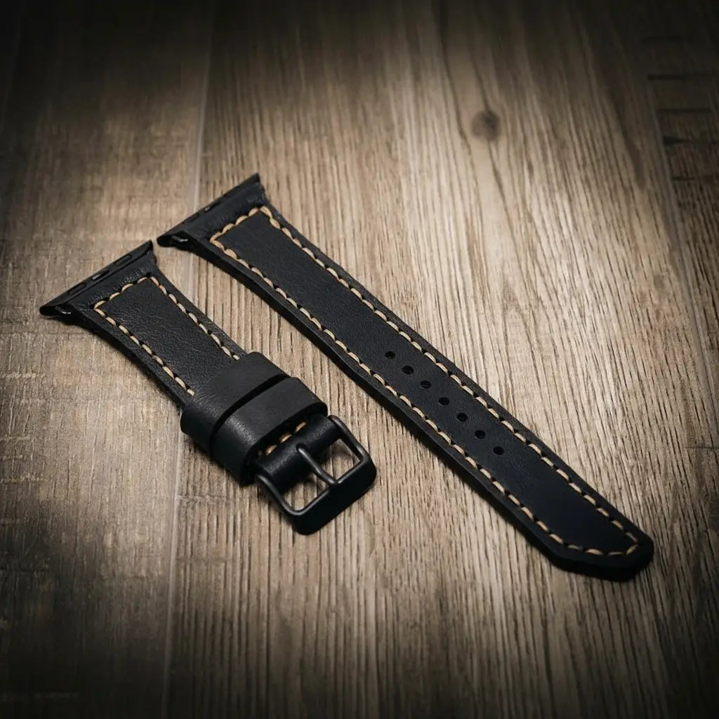 Handmade Full-Grain Leather Apple Watch Band — Apple Watch Leather Band