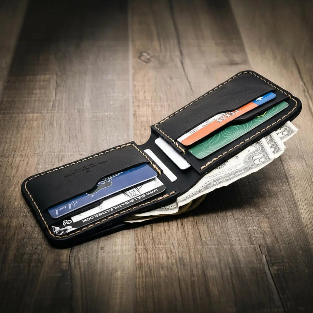 Handmade Full-Grain Leather Bifold Wallet for Men — Rio Grande Bifold Wallet