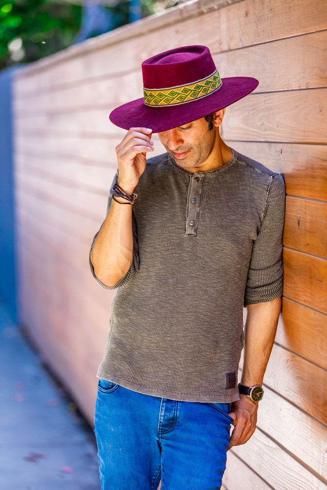Maroon Bucket Hat