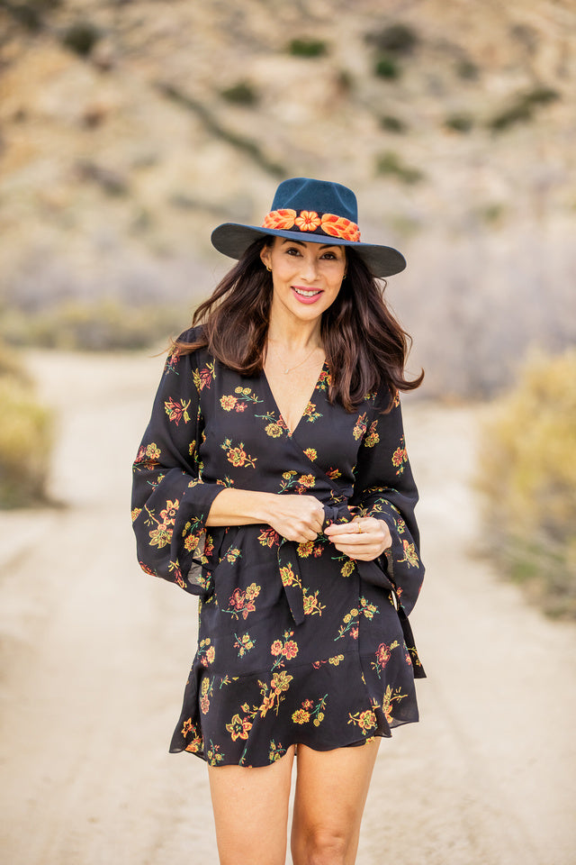 Charcoal Grey Western Hat