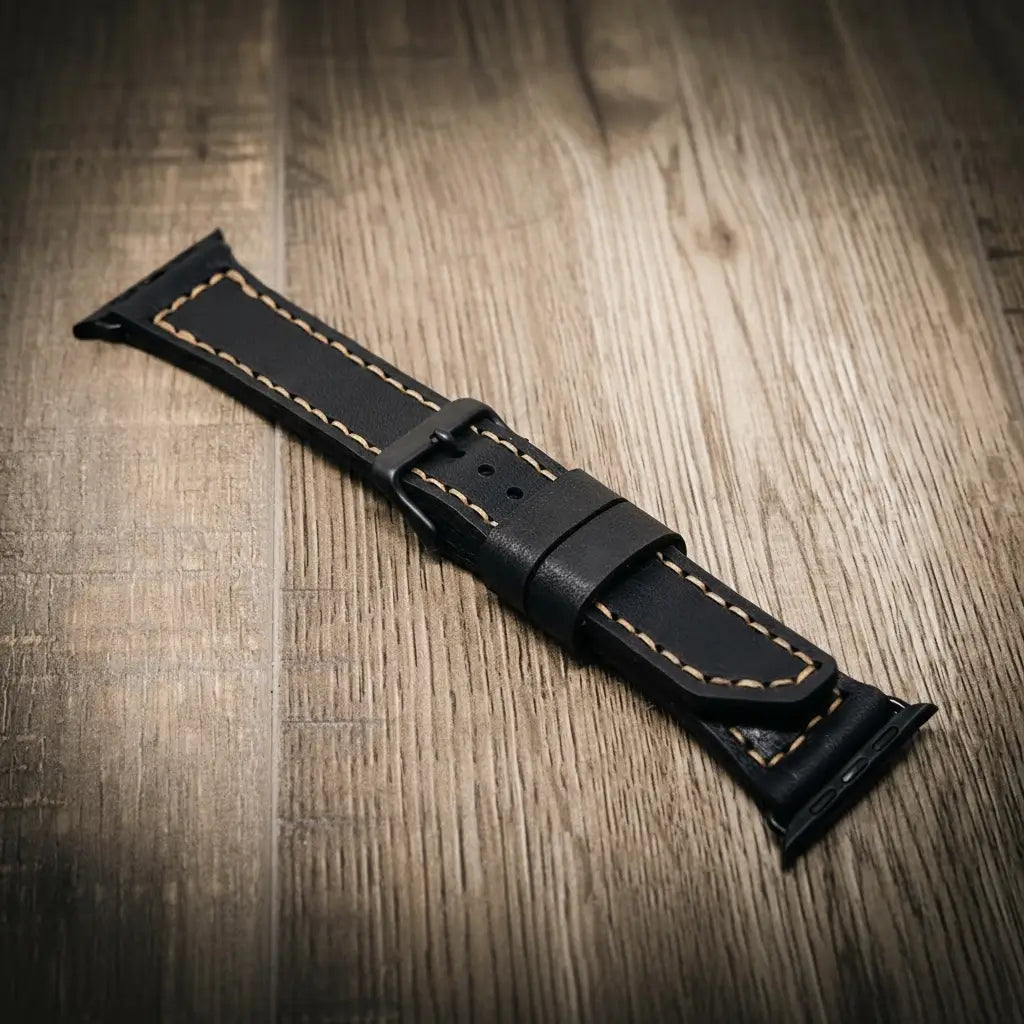 Handmade Full-Grain Leather Apple Watch Band — Apple Watch Leather Band