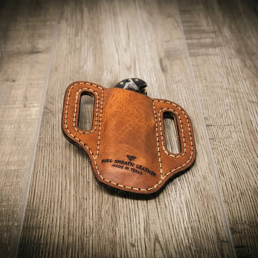 Handmade Full-Grain Leather Knife Sheath — Custom Leather Knife Sheath