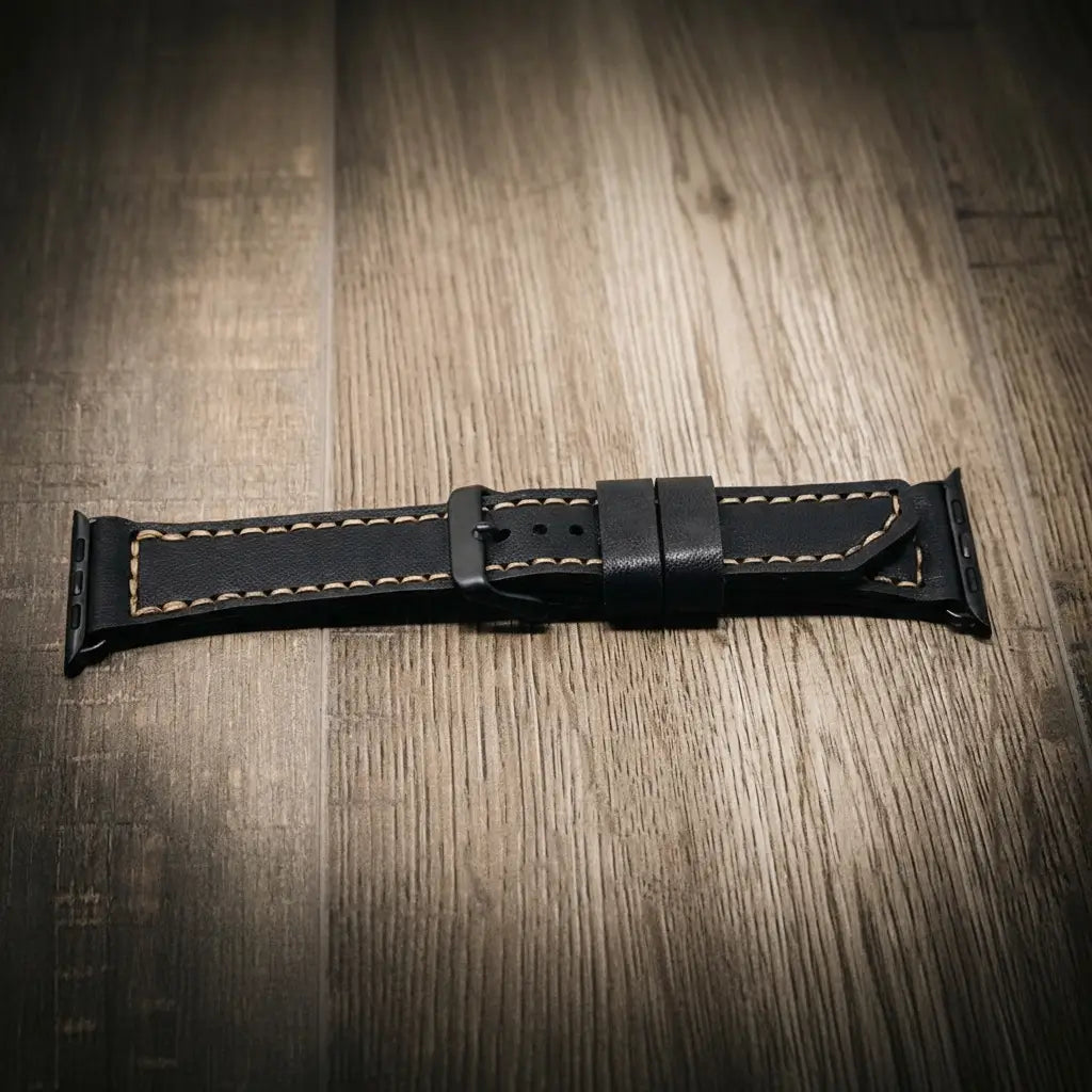 Handmade Full-Grain Leather Apple Watch Band — Apple Watch Leather Band