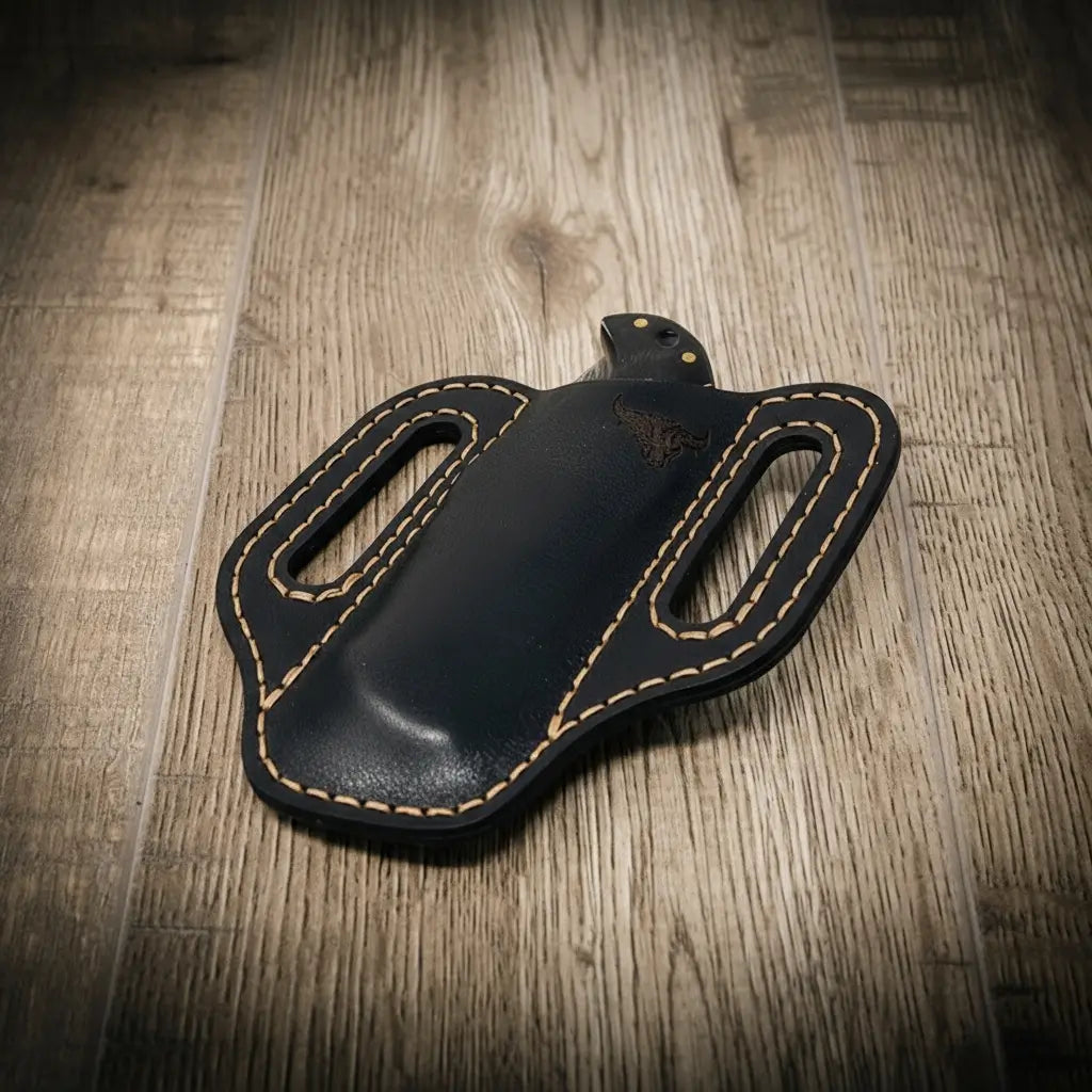 Handmade Full-Grain Leather Knife Sheath — Custom Leather Knife Sheath