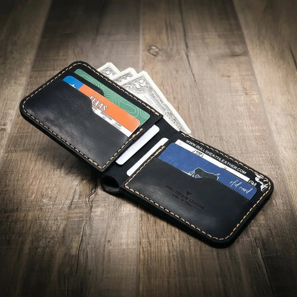 Handmade Full-Grain Leather Bifold Wallet for Men — Rio Grande Bifold Wallet