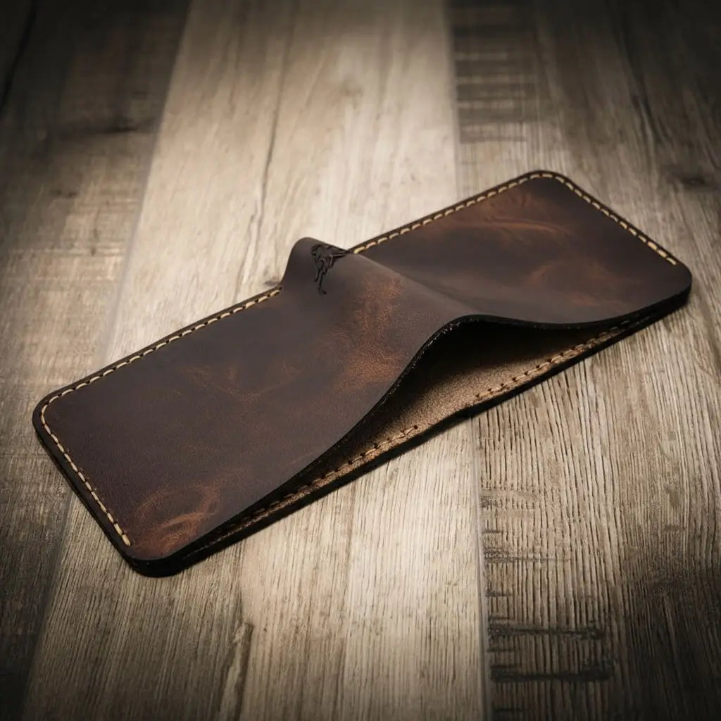 Handmade Full-Grain Leather Bifold Wallet for Men — Rio Grande Bifold Wallet