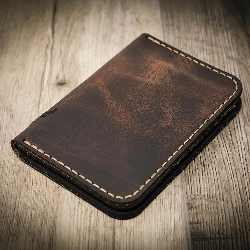 Handmade Full-Grain Leather Vertical Wallet for Men — The Tyler Vertical Wallet