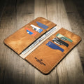 Handmade Full-Grain Leather Long Wallet for Men — The Houstonian Long Wallet
