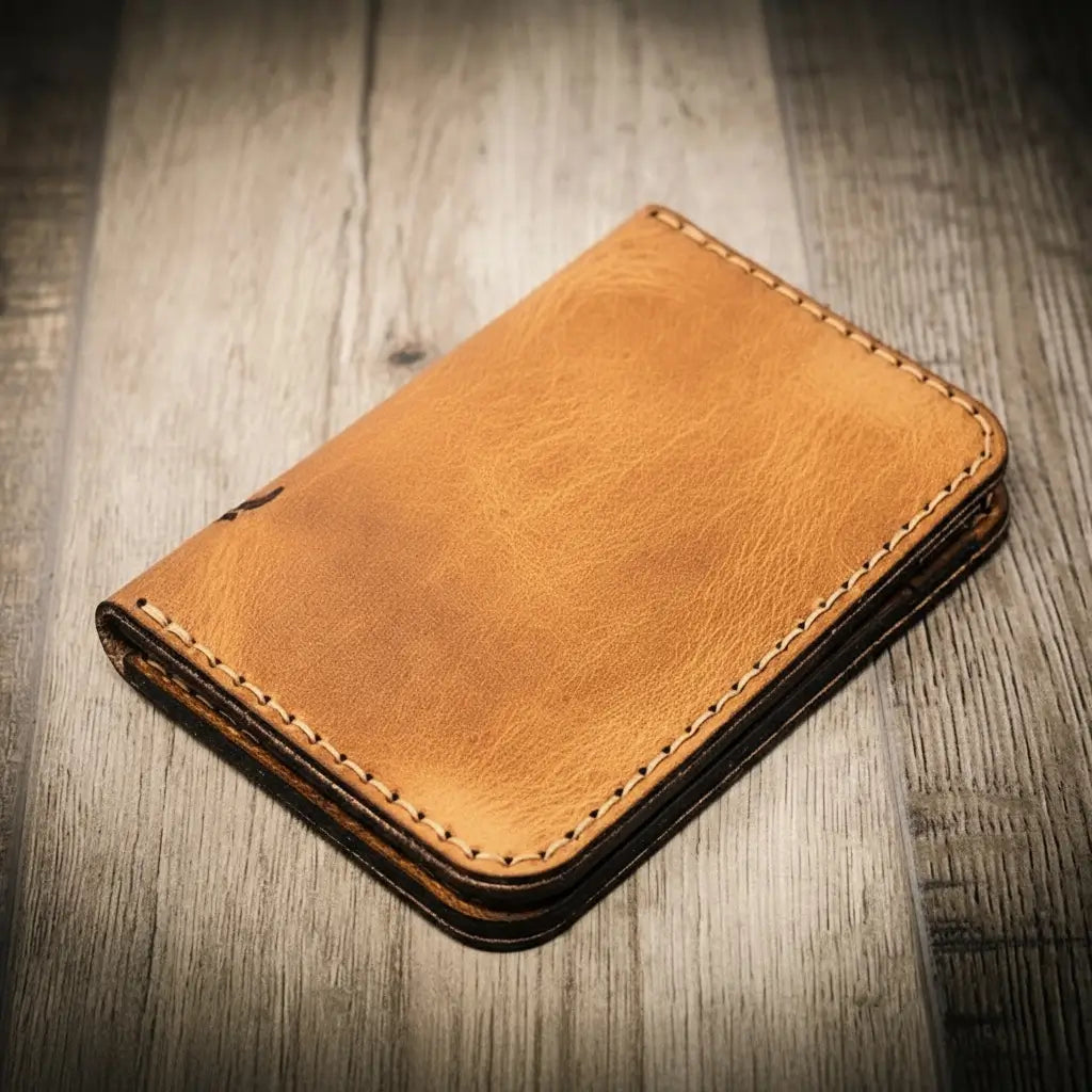 Handmade Full-Grain Leather Vertical Wallet for Men — The Tyler Vertical Wallet