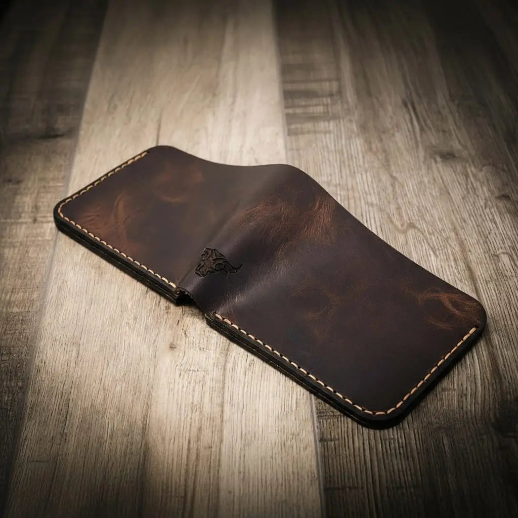 Handmade Full-Grain Leather Bifold Wallet for Men — Rio Grande Bifold Wallet