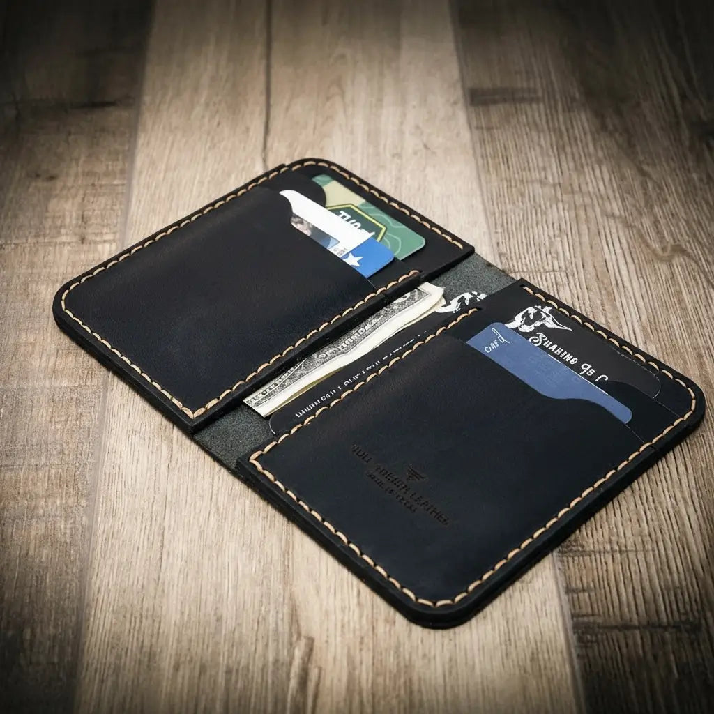 Handmade Full-Grain Leather Vertical Wallet for Men — The Tyler Vertical Wallet
