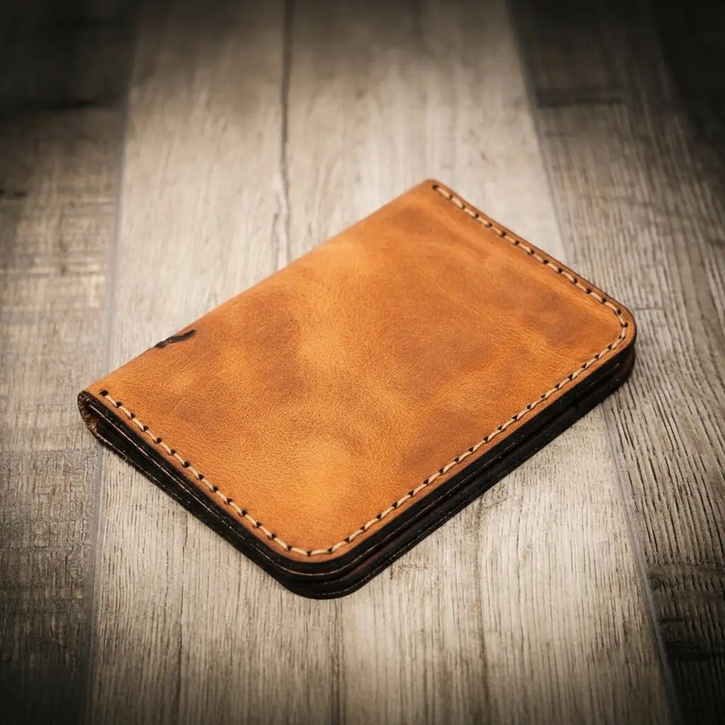 Handmade Full-Grain Leather Vertical Wallet for Men — The Tyler Vertical Wallet