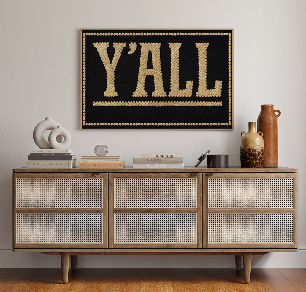Y’ALL Western Beaded Sign