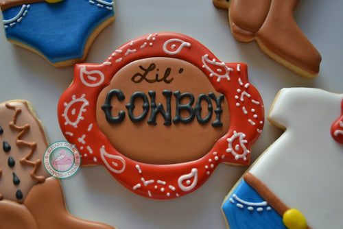 Cowboy Baby Cookies (12 cookies)