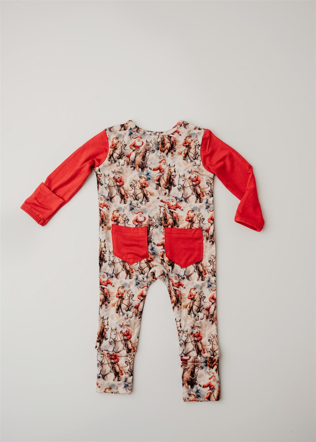 Cowboy Claus | Convertible Zip Footie