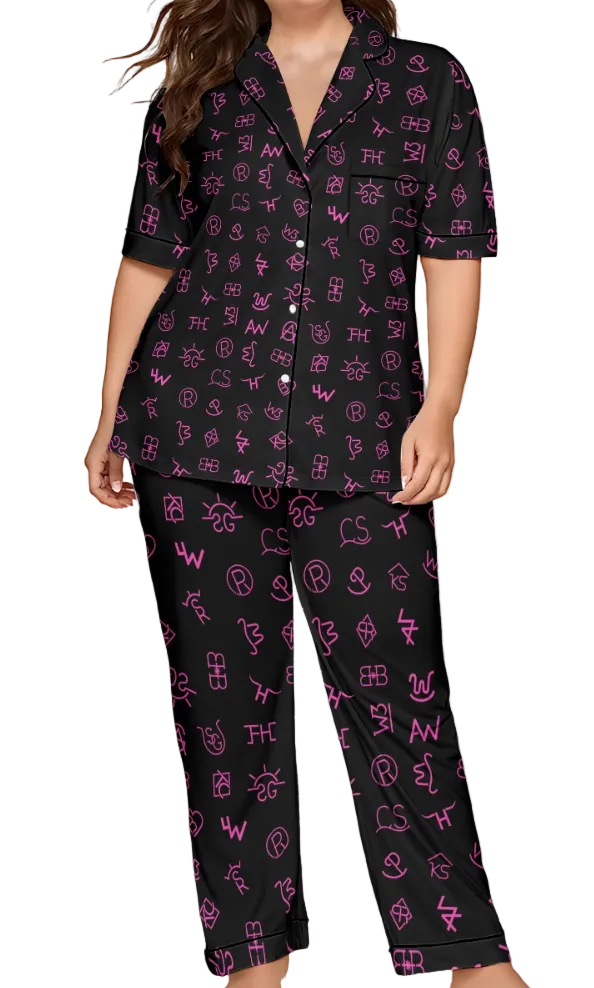 Neon Brand Babe 2 Piece Pajamas Pants Set