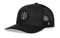 Texas Trucker Hat  |  Black TEX X Snapback